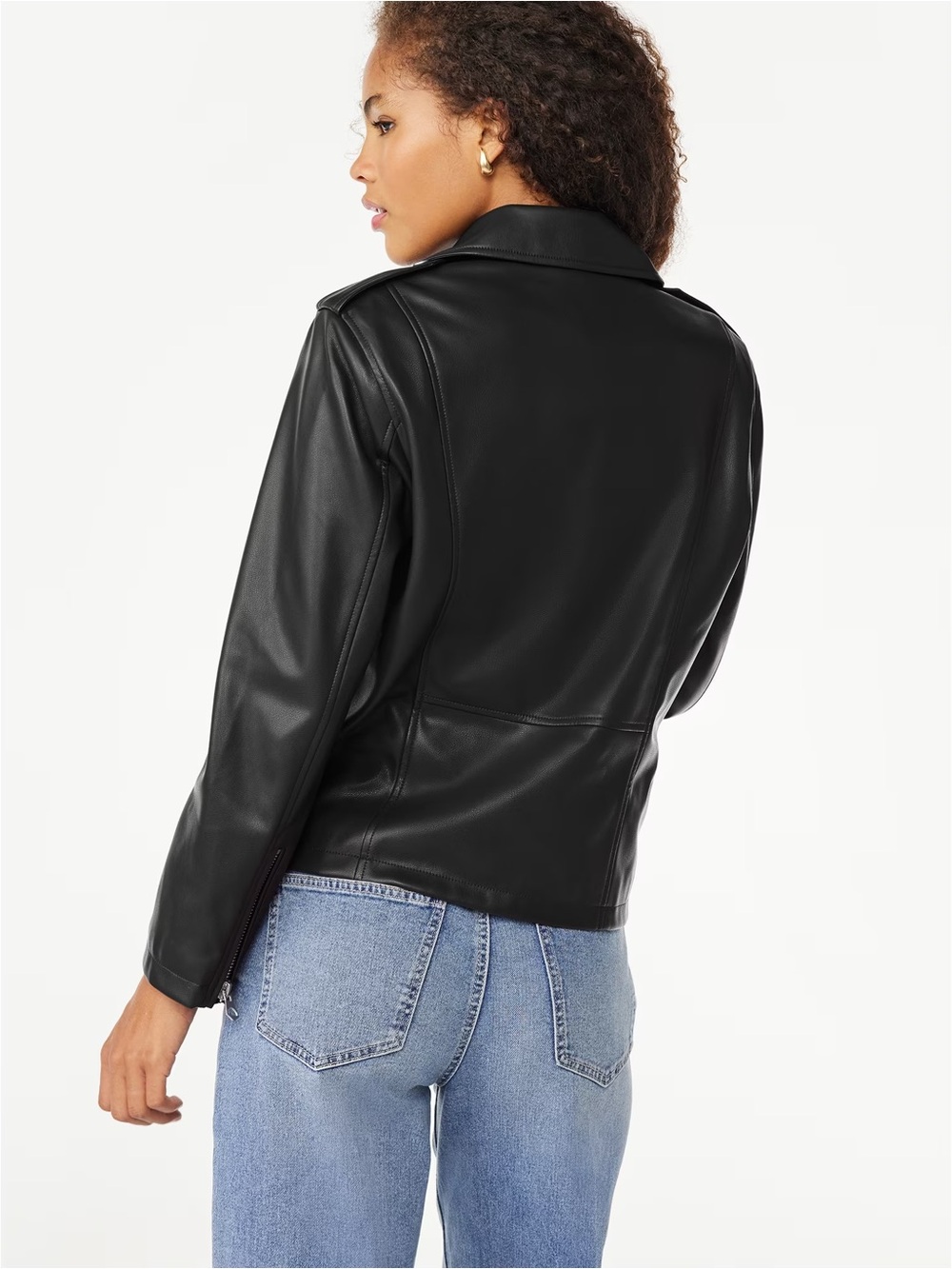 Scoop | Faux Leather Moto Jacket - Picture 3 of 7